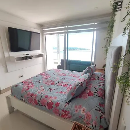 Palmeto Sunset Moderno Frente Al Mar Piso 26 Pisina, Gym, Jacuzzi Apartamento Cartagena